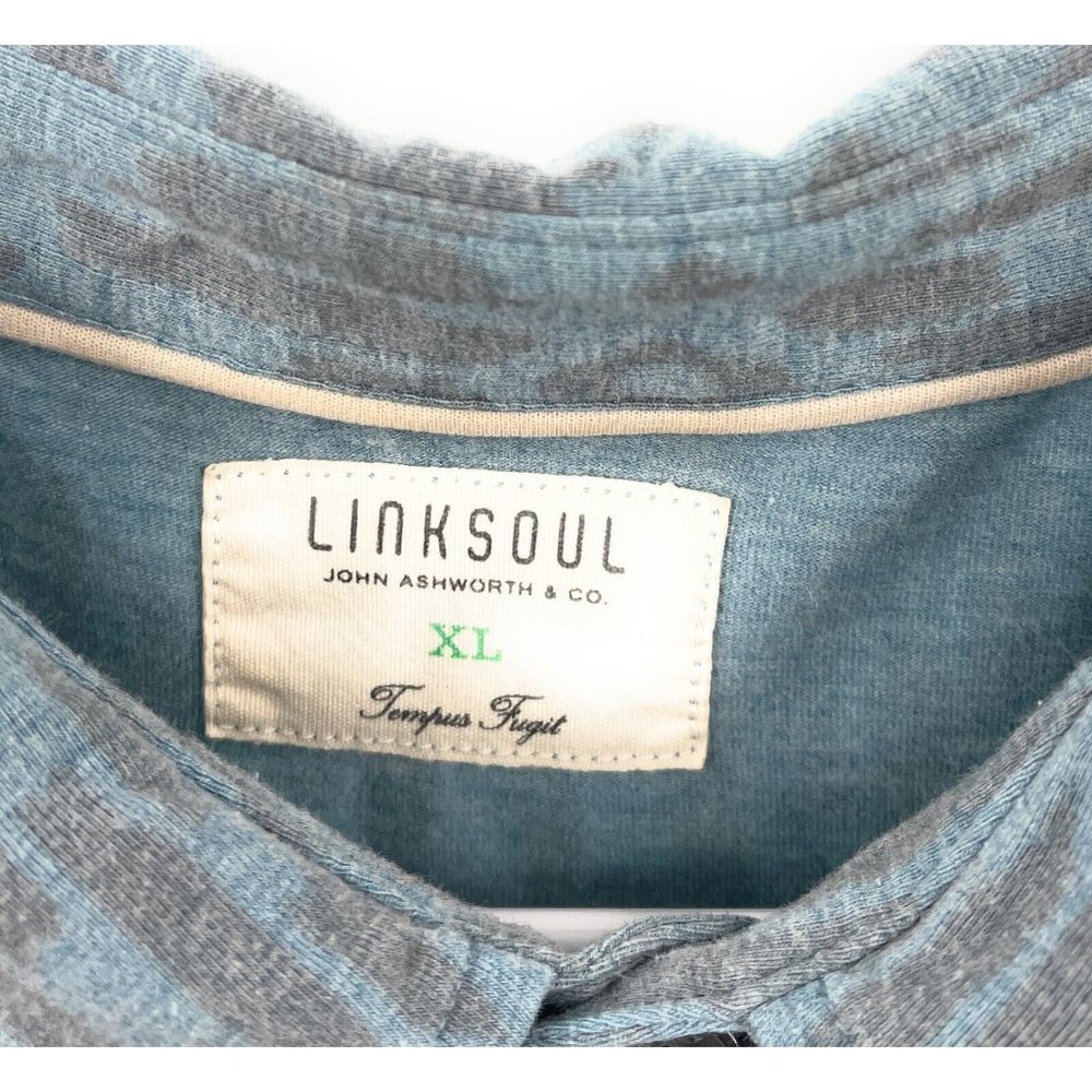 Linksoul Polo Shirt Mens XL Blue Short Sleeve Golf South Mountain GC - Picture 3 of 7